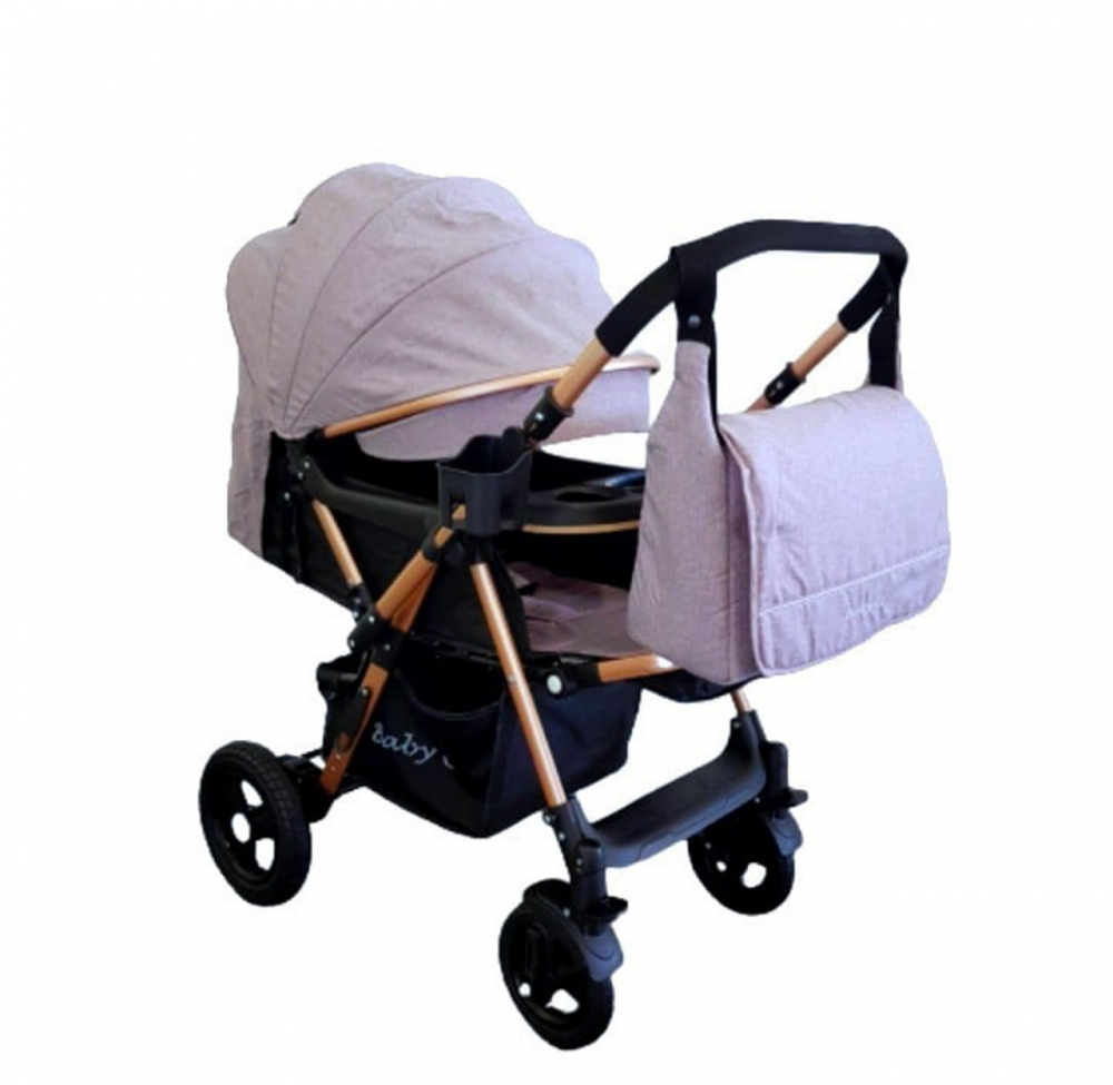 Baby Care PRO 511 Carucior Gri cu Geanta Inclusa - imagine 4