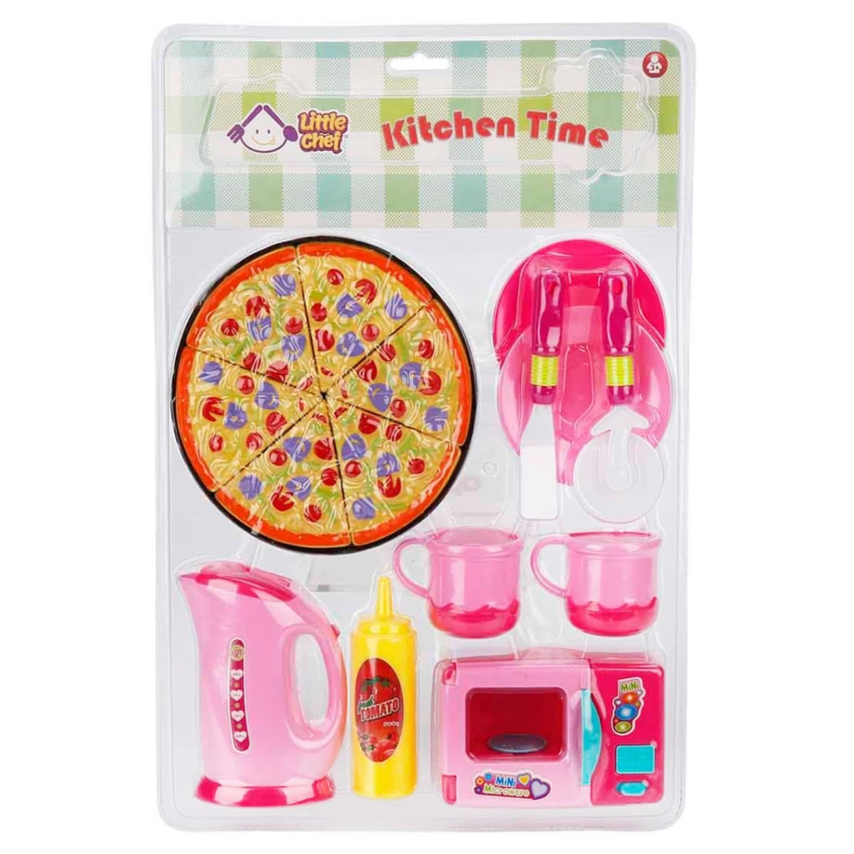 Set Pizza Little Chef | 15 Piese Jucării Imitație