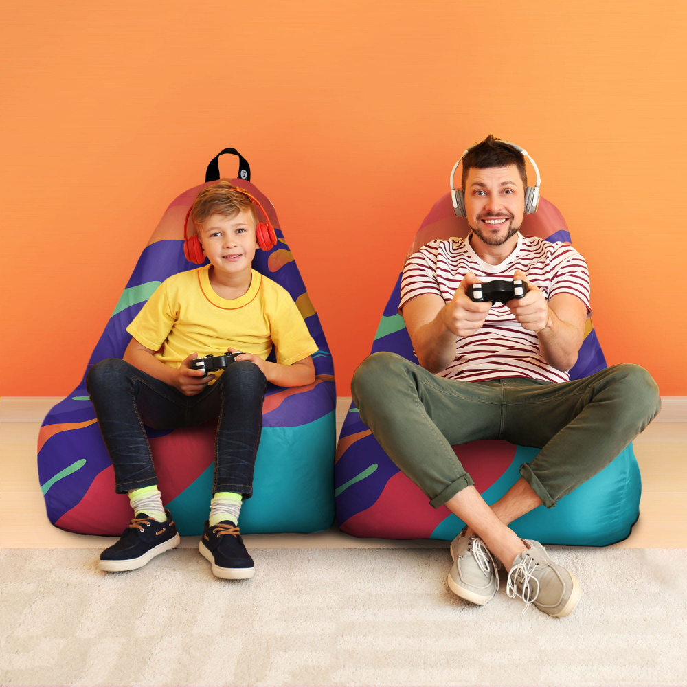 Fotoliu Puf Updeco Chill XL Retro Lava - imagine 4