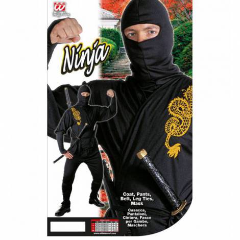 Costum Ninja Adulți Widmann Italia - imagine 2