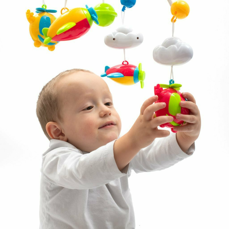 Carusel Muzical Baby Mix cu Proiector, Albastru - imagine 4
