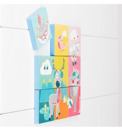 Badabulle Puzzle baie 9 piese - Jucarie educativa