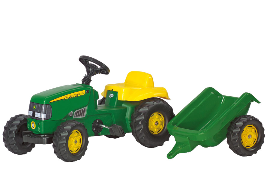 Tractor Pedale Rolly Kid John Deere cu Remorca - imagine 2
