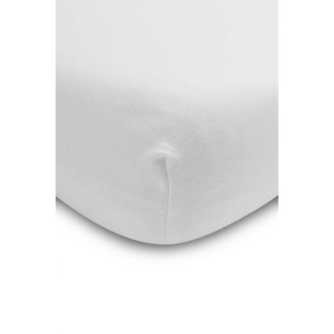 Cearsaf Jersey Sensillo DELUXE Alb 120x60cm - imagine 2