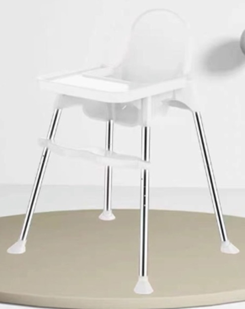 Scaun masa 2 în 1 Little Mom Classic White - imagine 2