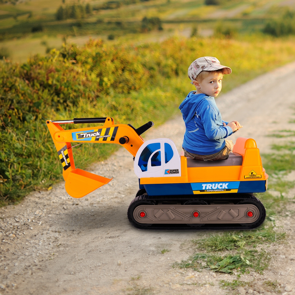 Excavator Malplay King Kong, cu cupă mobilă și cască - imagine 2