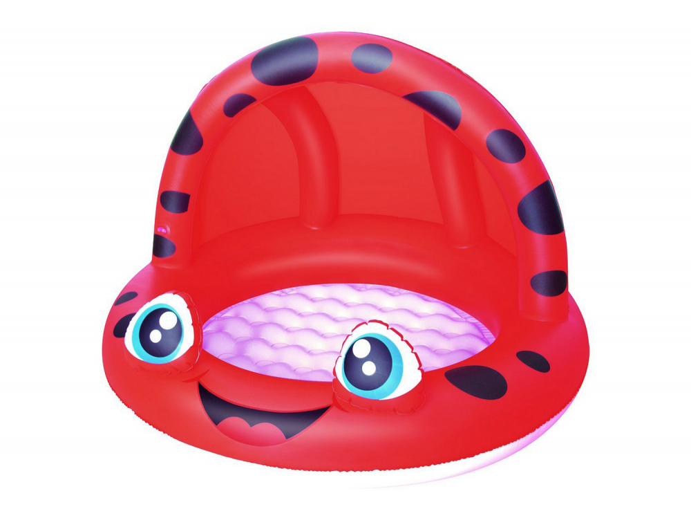 Piscina gonflabila Bestway Smile cu parasolar, Rosu - imagine 3