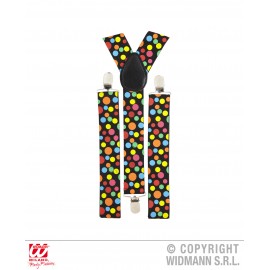 Bretele Buline Multicolore Widmann - Carnaval
