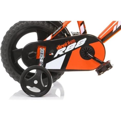 Dino Bikes 12" Portocaliu - Prima Bicicletă Sigură - imagine 3