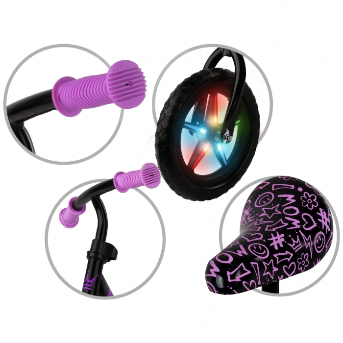 Kidwell Rebel Neon Pink Bicicletă LED - imagine 3