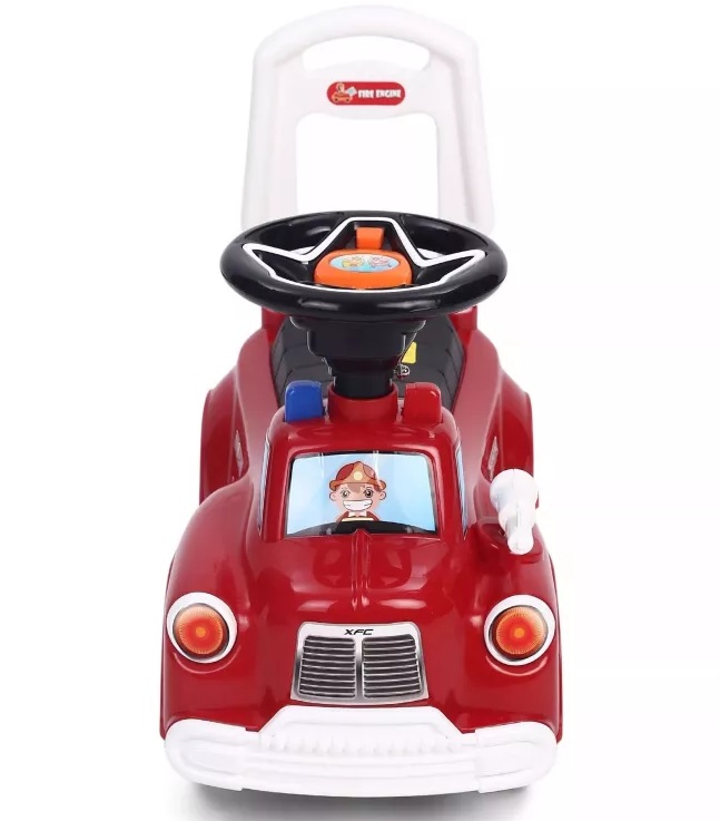 Mașinuță Pompieri Nicekids, Fără Pedale, cu Sunete - imagine 3