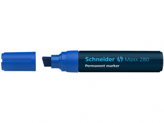 Marker Permanent Schneider Maxx 280, 4 Culori, Rezistent