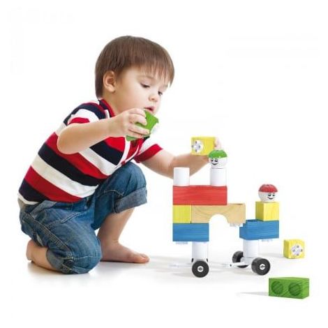 Modi Bloc Quercetti - Joc Constructie Lemn și Plastic - imagine 5