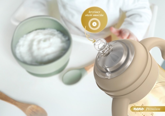 Biberon 3 in 1 Neno Mio anti-colici 300ml - imagine 8