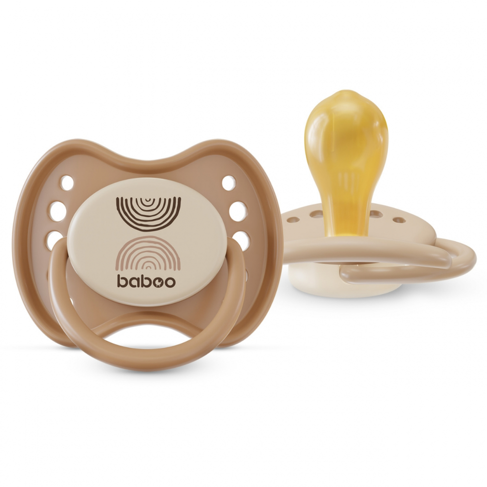 Suzete Rotunde Baboo Calmy Latex 0 luni+ - imagine 3
