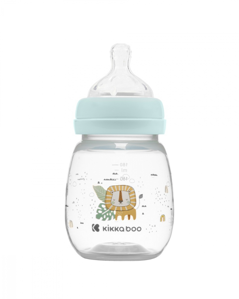 Biberon Kikkaboo Savanna Mint 180ml Anti-Colici - imagine 3