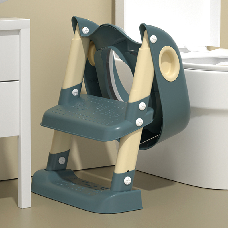 Reductor toaleta Little Mom Potty Green, Pliabil - imagine 3