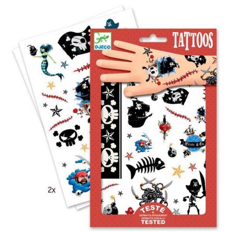 Tatuaje Djeco Pirați - Non-toxice, +3 ani