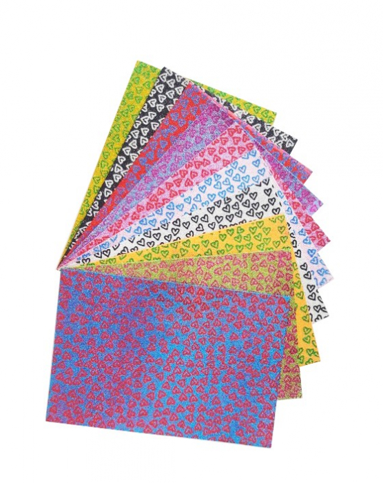 Hartie Gumată Inimioare ColorArt, A4, 10 Coli