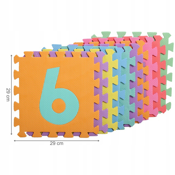 Covor Puzzle Spuma Cifre Malplay - imagine 8