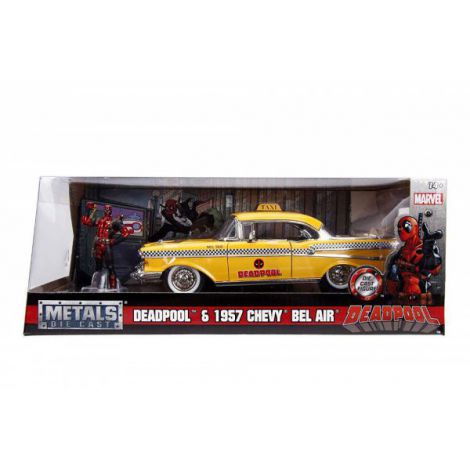 Yellow Taxi Chevy 1957 Deadpool Simba 1:24