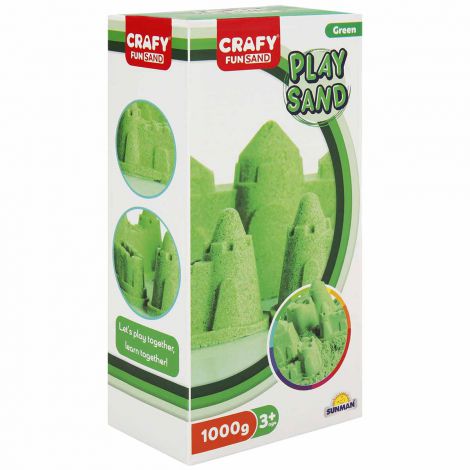 Nisip Kinetic Fun Sand 1kg Verde | Crafy