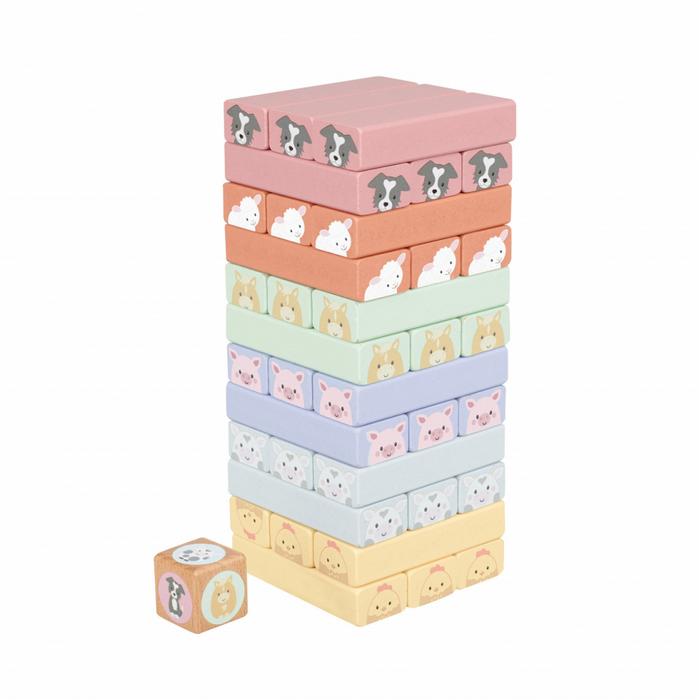 Turnul Instabil Animale Ferma Orange Tree Toys
