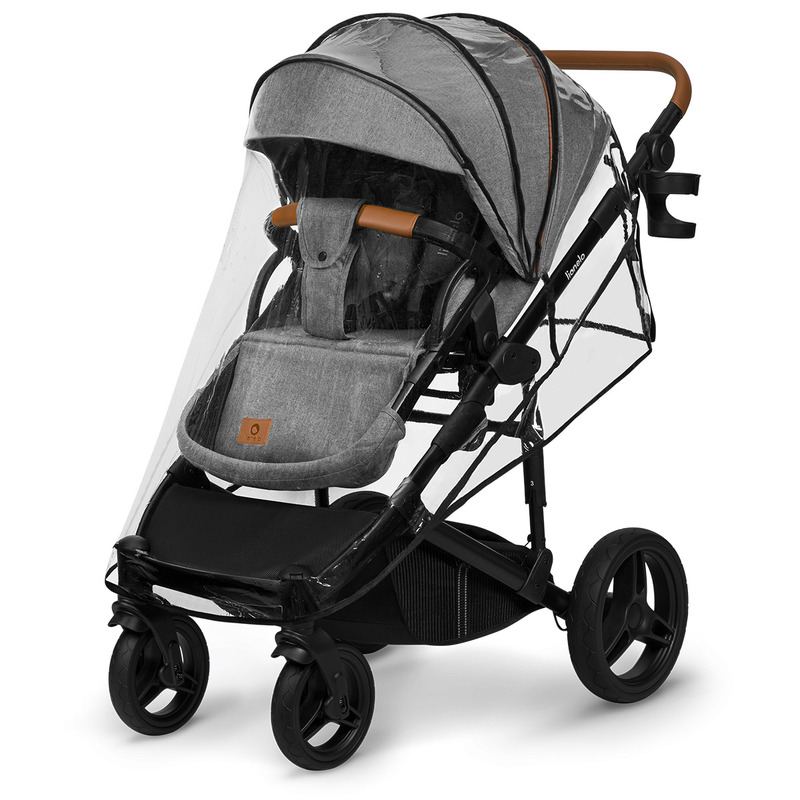 Carucior 2 in 1 Lionelo Mari Tour, Reversibil, Gri - imagine 4