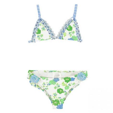 Costum Baie Mayoral 2 Piese Verde Alb Fetite