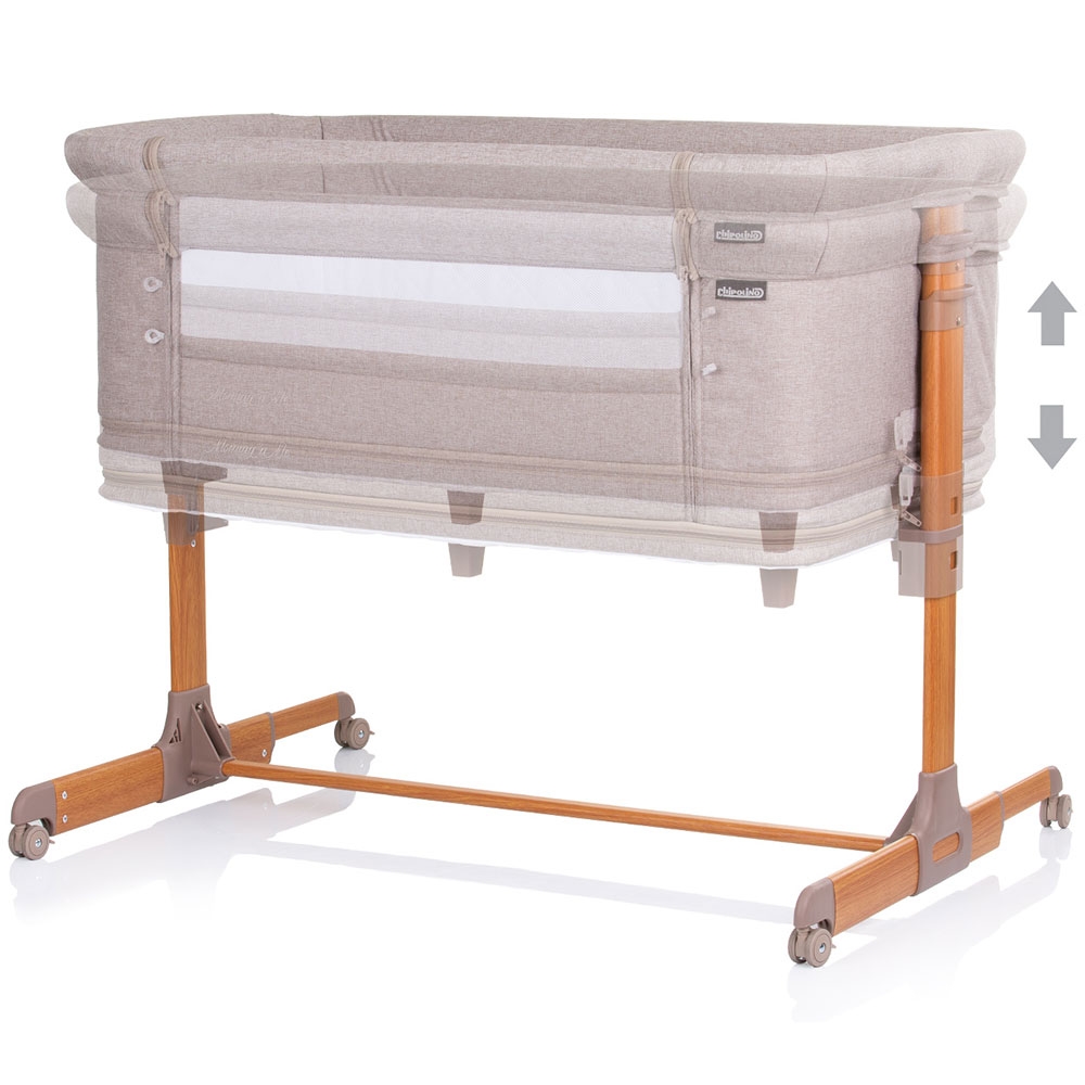 Patut Co-Sleeper Chipolino Mommy n Me, Beige Wood - imagine 3