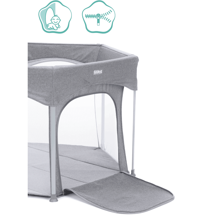 Tarc Fillikid Atena Hexagonal Pliabil Gri - imagine 2