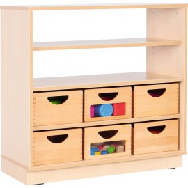 Dulap Flexi 3 rafturi, semideschis – Moje Bambino - imagine 3