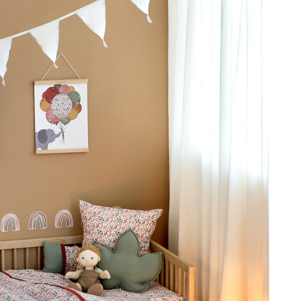 Draperii Little Amy muselină organică 2buc
