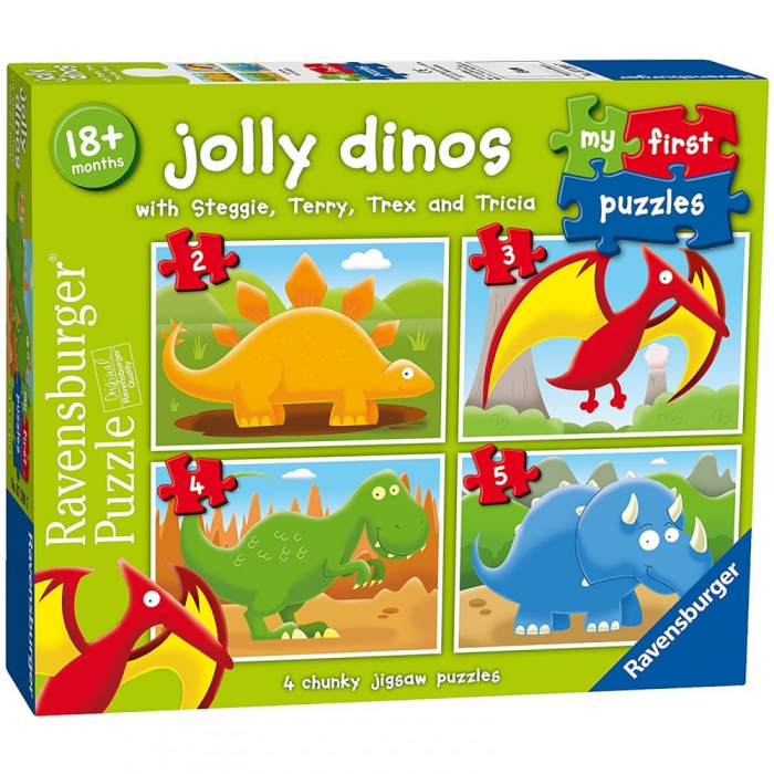 Puzzle Ravensburger Jolly Dinos - Educativ si Distractiv