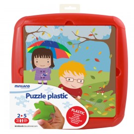 Puzzle Toamna Miniland | Educațional 12 Piese - imagine 2