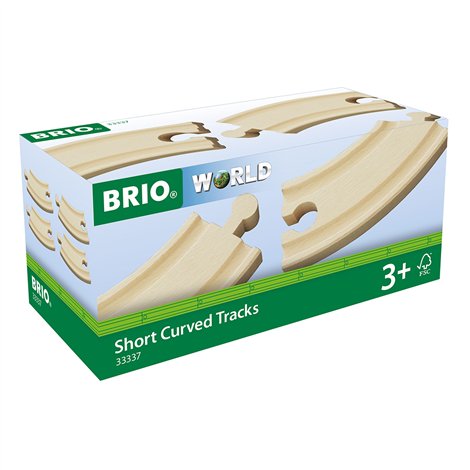 Set Sine Curbate BRIO | Trenulete Lemn 3+ Ani