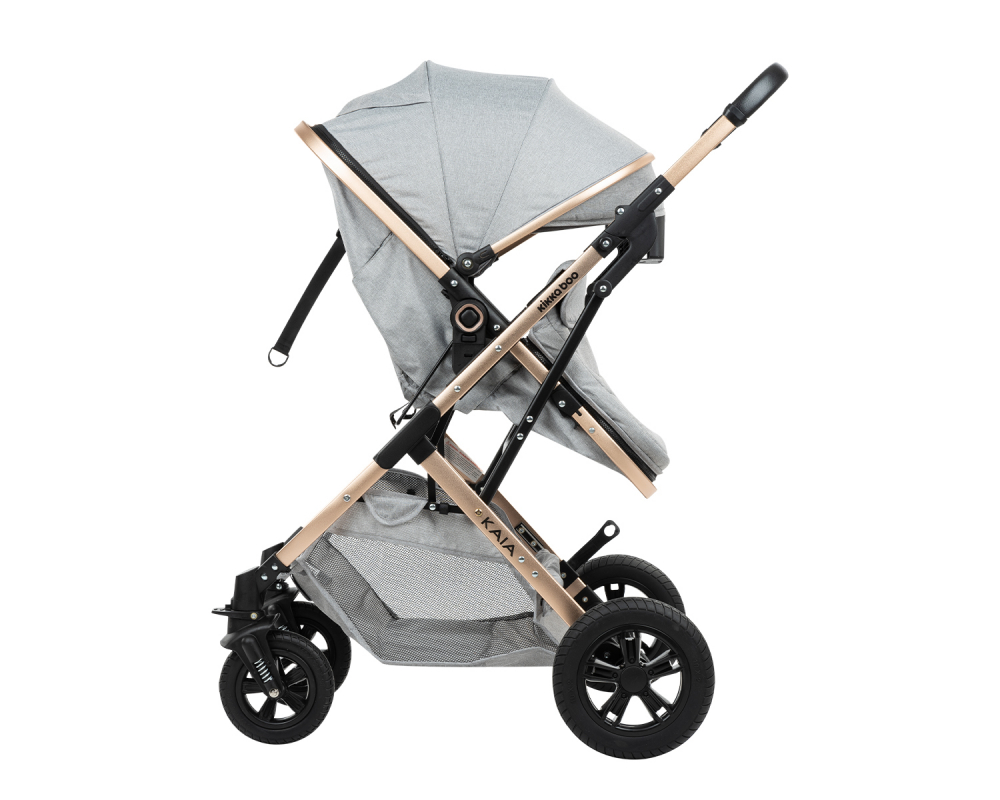 Carucior 3 in 1 Kikkaboo Kaia, Gri - imagine 10