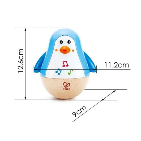 Hape Pinguin Hopa Mitica Jucarie Lemn - imagine 3