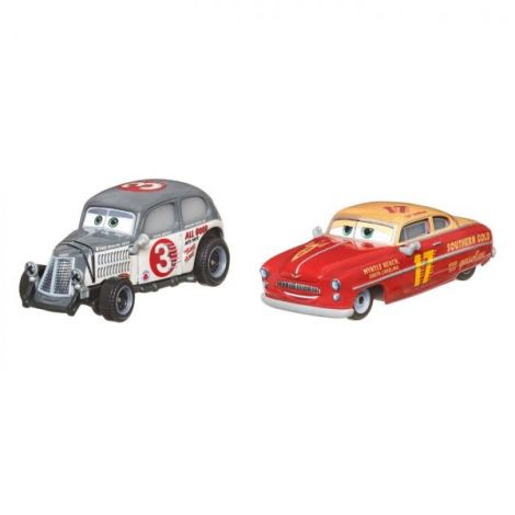 Set 2 Masinute Metalice Caleb & Jet - Mattel Cars