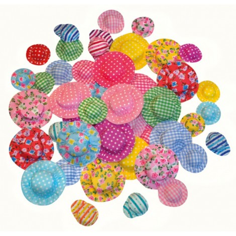 Set 50 Pălărioare Textil Asortate Playbox
