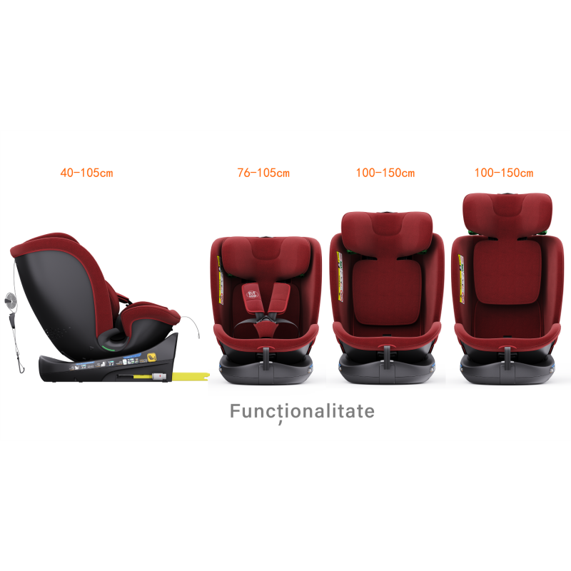 Scaun Auto Rotativ B-Joy Buf Boof i-Size - imagine 2