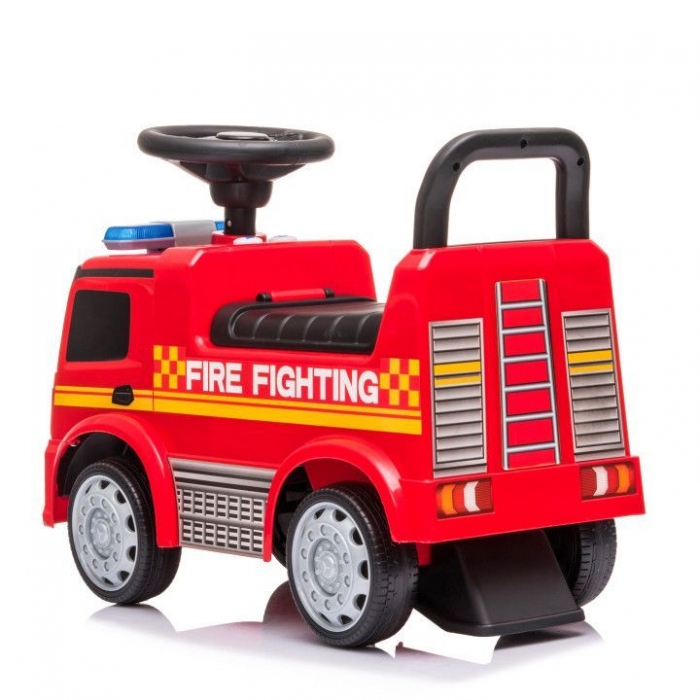 Masinuta Mercedes Pompieri Ecotoys, 1 An+, Rosu - imagine 3