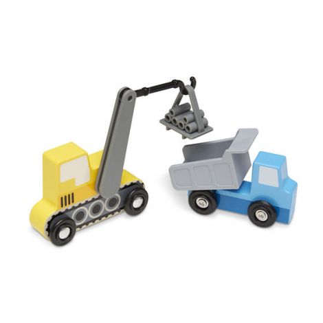 Set 7 Masinute Utilitare Lemn Melissa & Doug - imagine 4