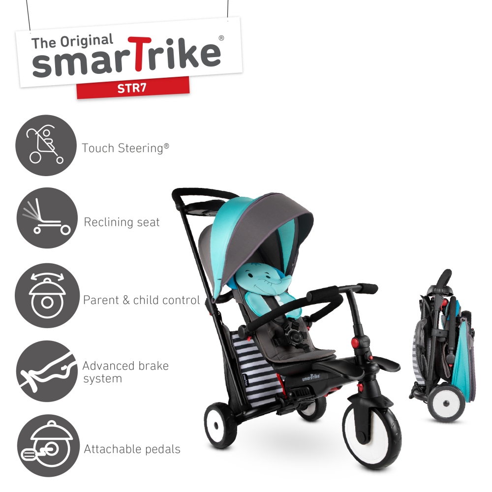 Smart Trike STR5 Elephant 7in1 Pliabilă cu Frână - imagine 4