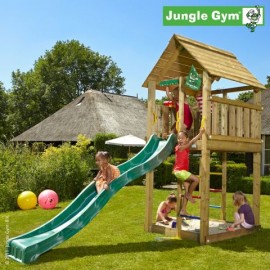 Spațiu de joacă Cabin Junglegym cu tobogan - imagine 2