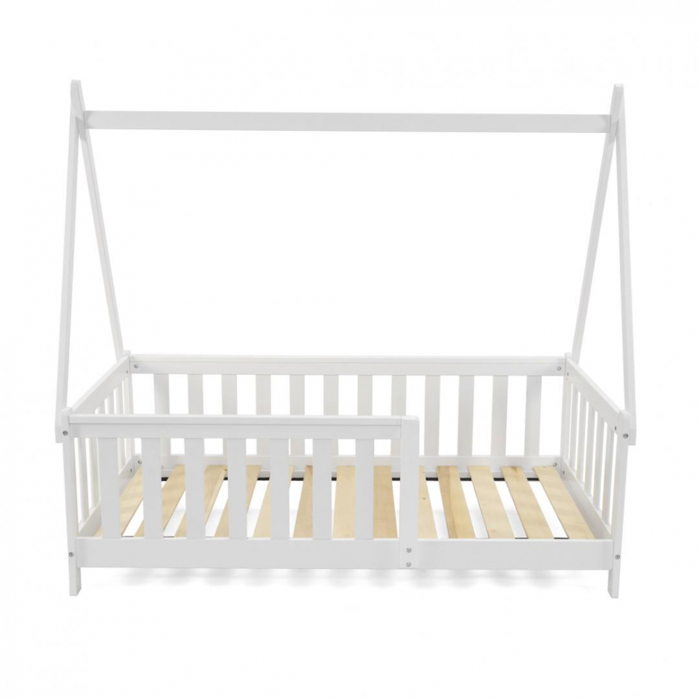 Pat Casuta U-Grow Alb 147.5x75 cm pentru Copii - imagine 2