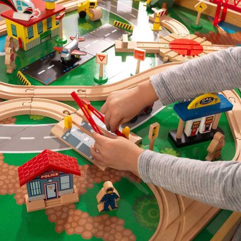 Kidkraft Adventure Town Railway - Masuta Tren - imagine 9