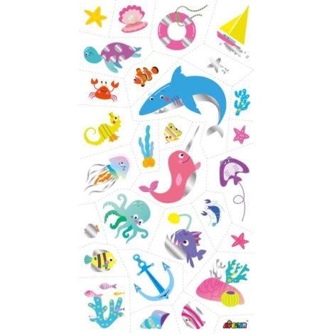 Tatuaje Animale Marine Avenir | Sigure pentru Copii - imagine 4