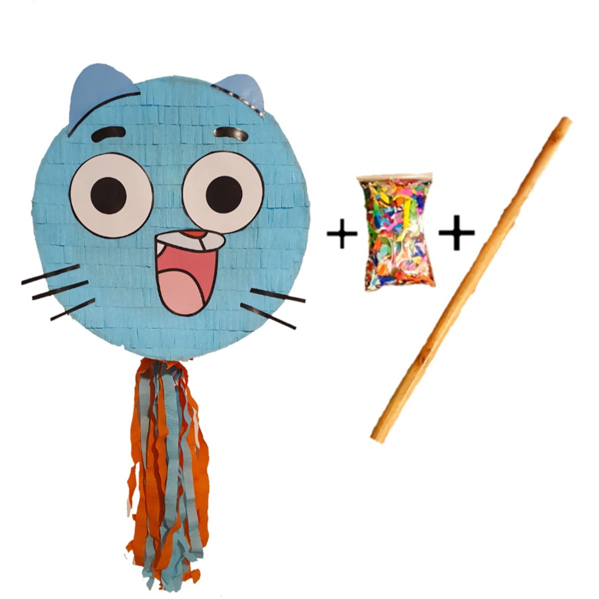 Pinata Pisica Buclucasa PinaStar cu Bat si Confetti