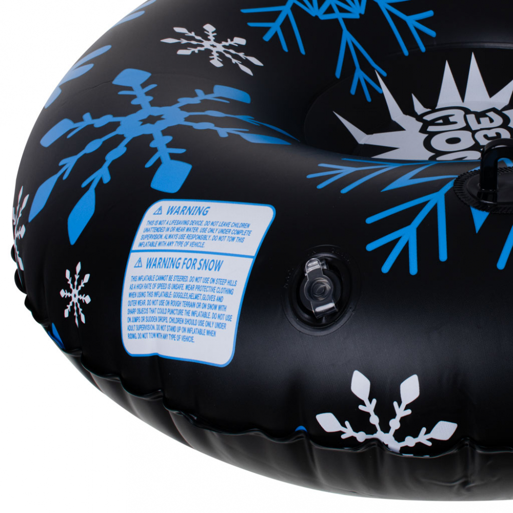 Sanie Gonflabilă Ikonka 95cm Black Snowflake - imagine 3